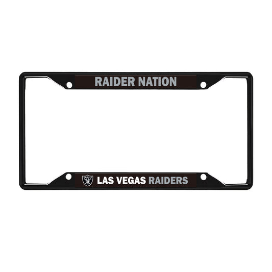 Las Vegas Raiders License Black Trinity Plate Frame