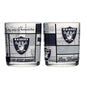 Las Vegas Raiders 12oz Quilted Stained Rocks Glass 2 Pck