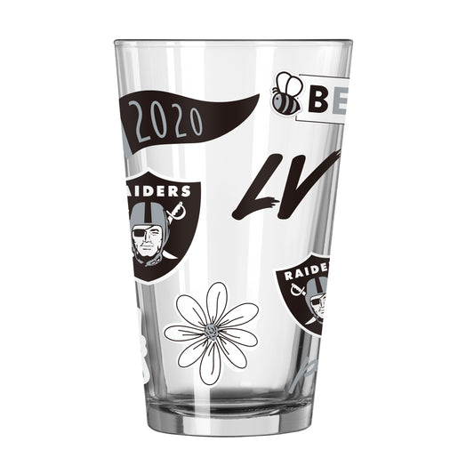 Las Vegas Raiders 16oz Native Pint Glass