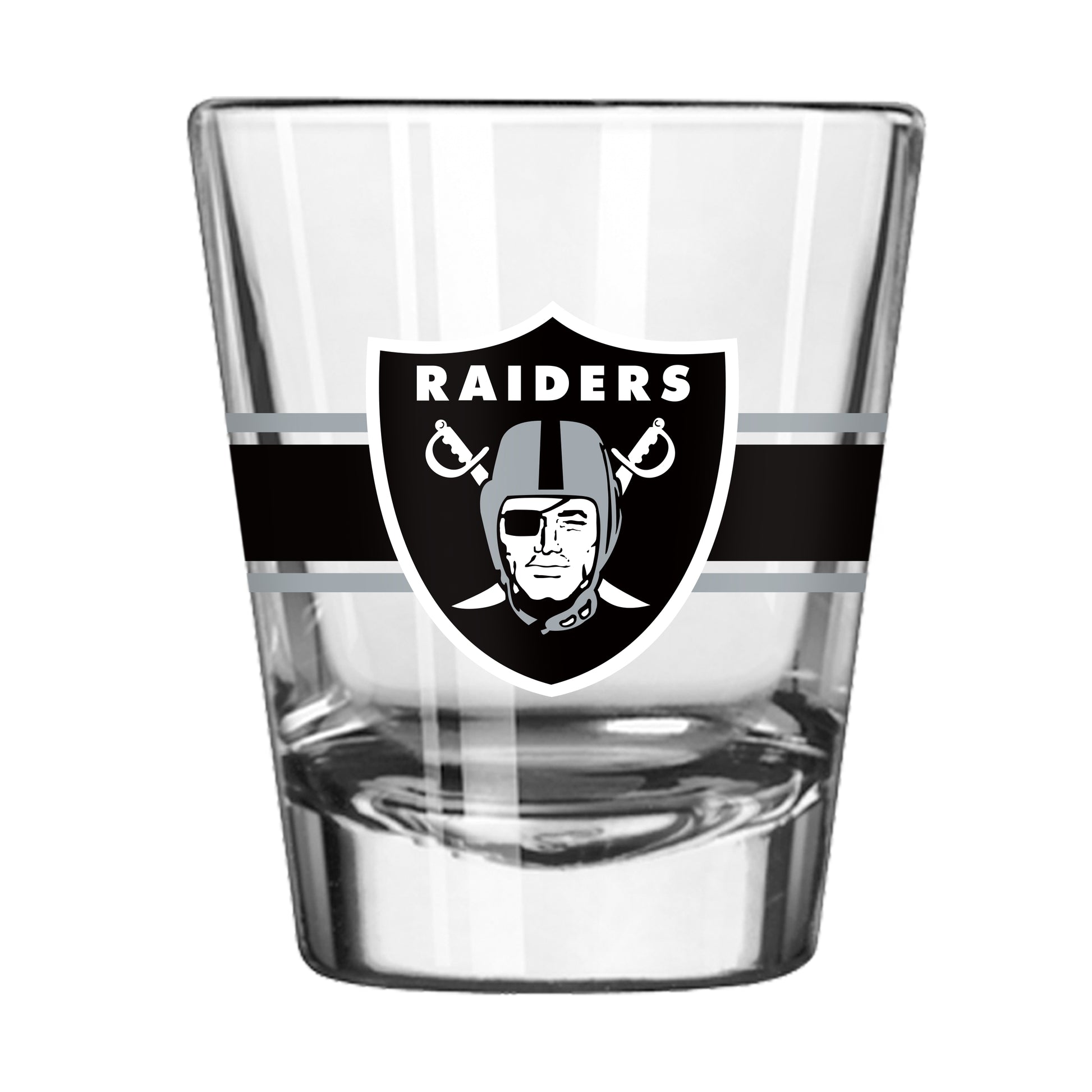 Las Vegas Raiders 2oz Stripe Shot Glass