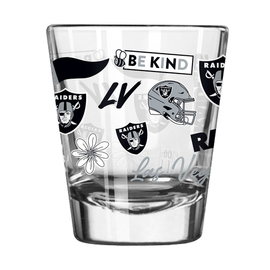 Las Vegas Raiders 2oz Native Shot Glass