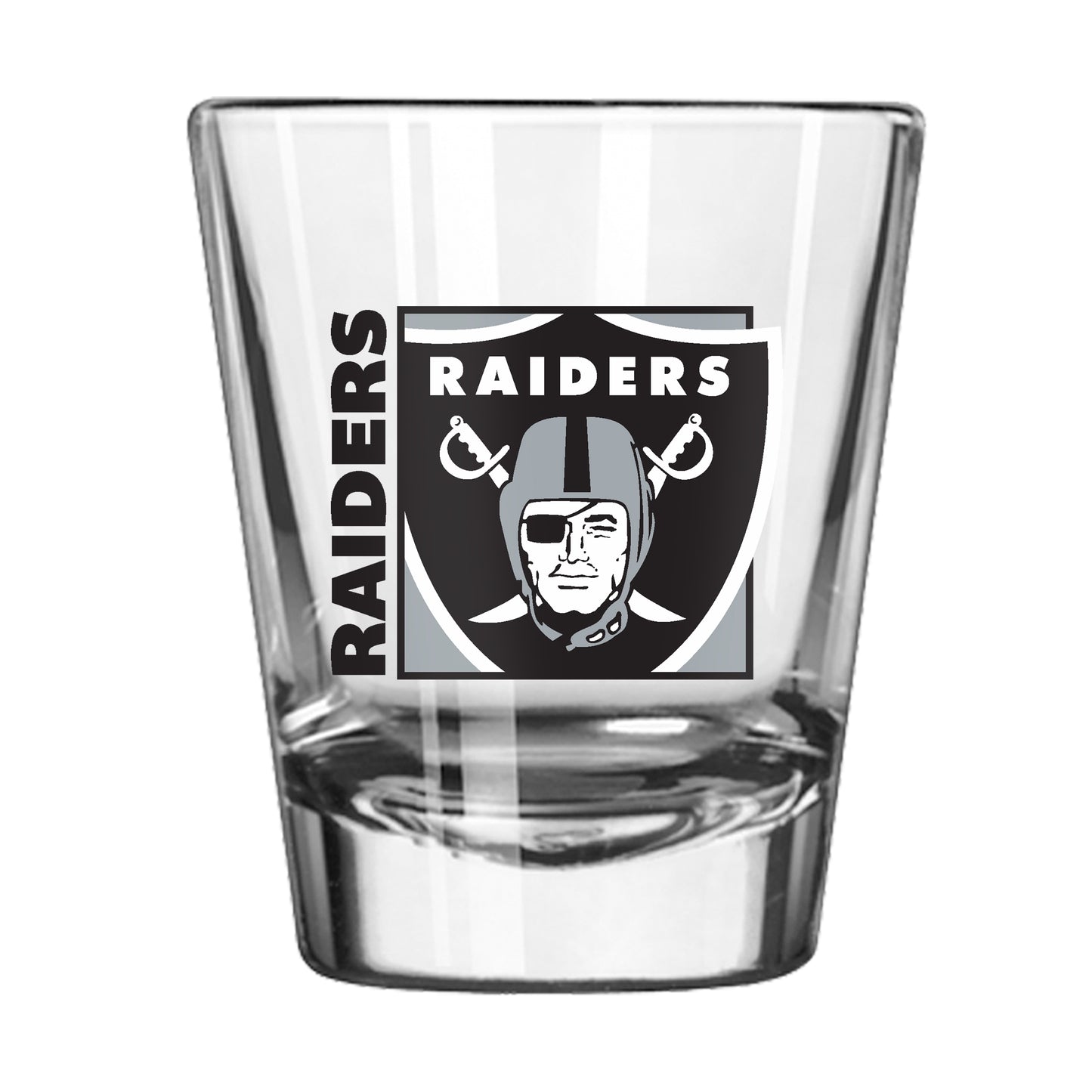 Las Vegas Raiders 2oz Block Shot Glass