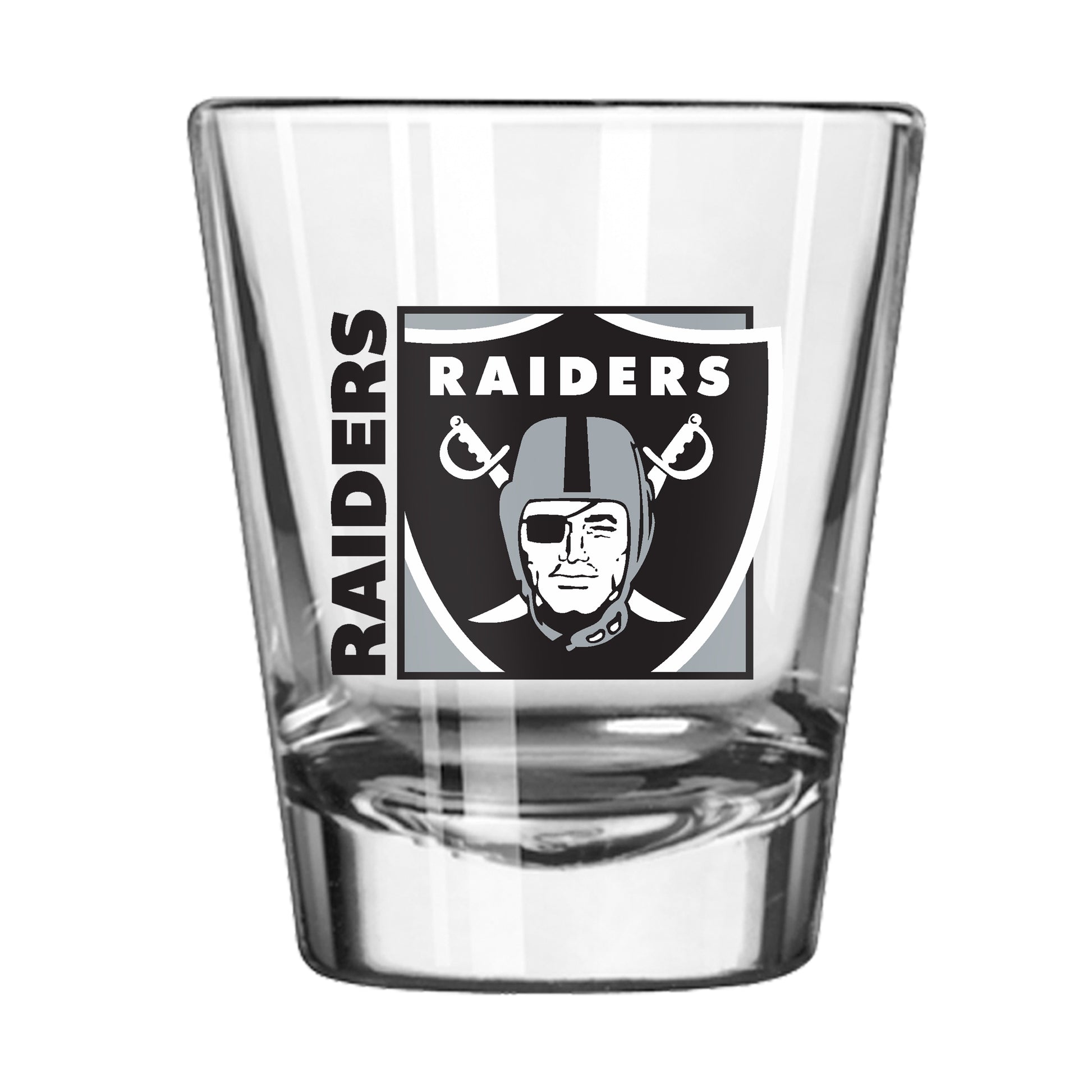 Las Vegas Raiders 2oz Block Shot Glass