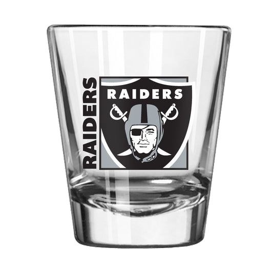 Las Vegas Raiders 2oz Block Shot Glass