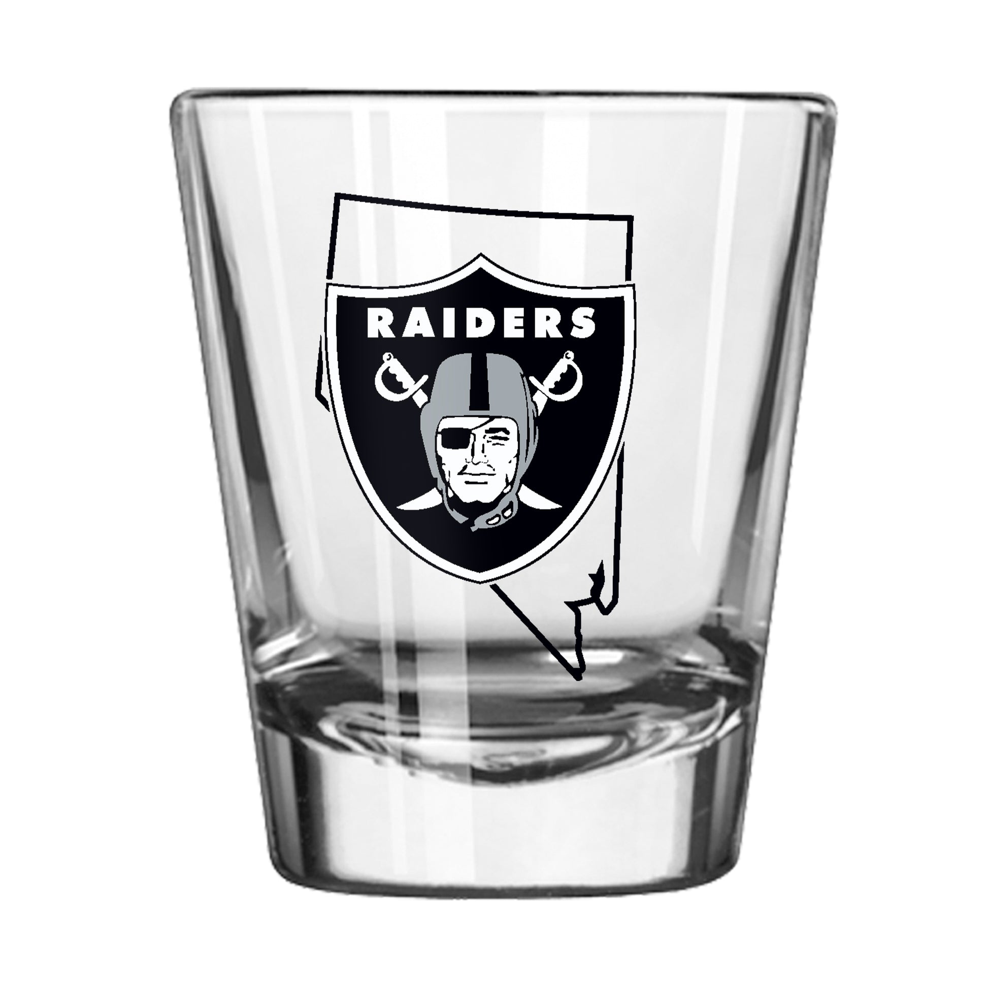 Las Vegas Raiders 2oz State Shot Glass