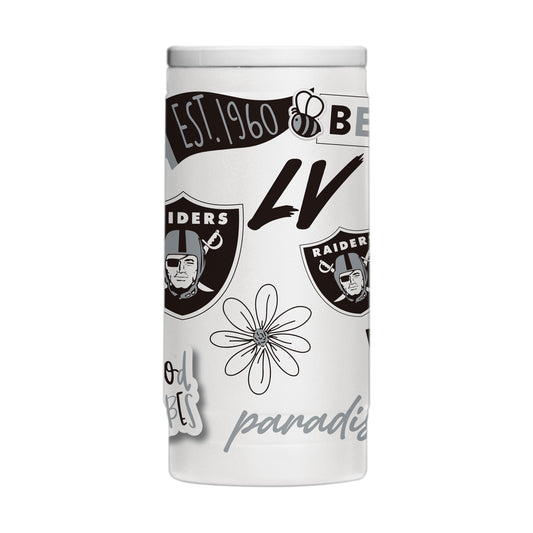 Las Vegas Raiders 12oz Native Powdercoat SlimCan Coolie