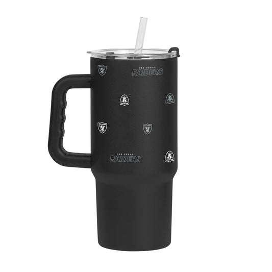 Las Vegas Raiders 24oz Step And Repeat Tumbler w/Handle