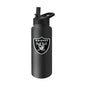 Las Vegas Raiders 34oz Logo Quencher Water Bottle