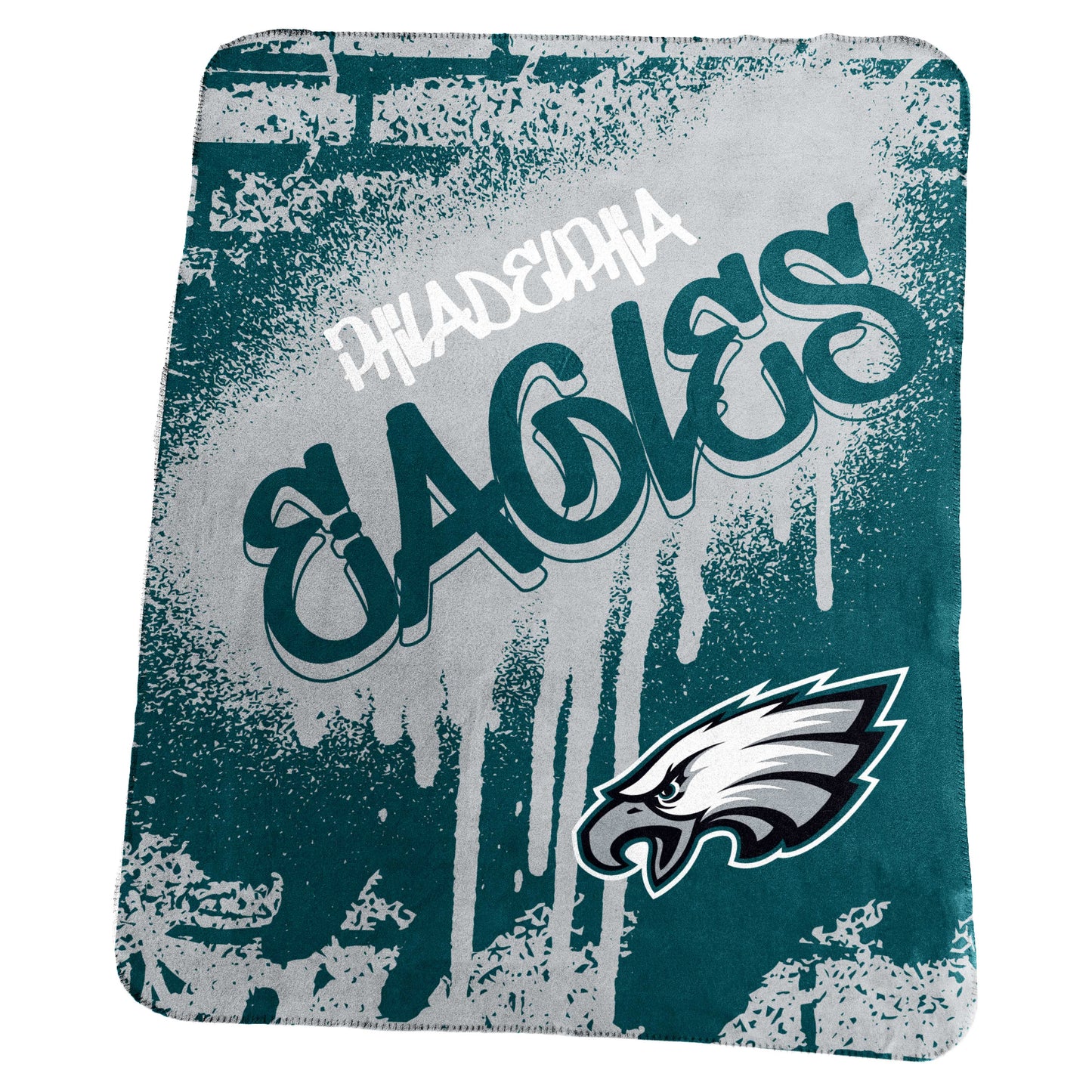 Philadelphia Eagles Classic Graffiti Fleece Throw