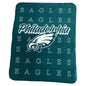 Philadelphia Eagles Classic Repeating Team Name Fleece Throw