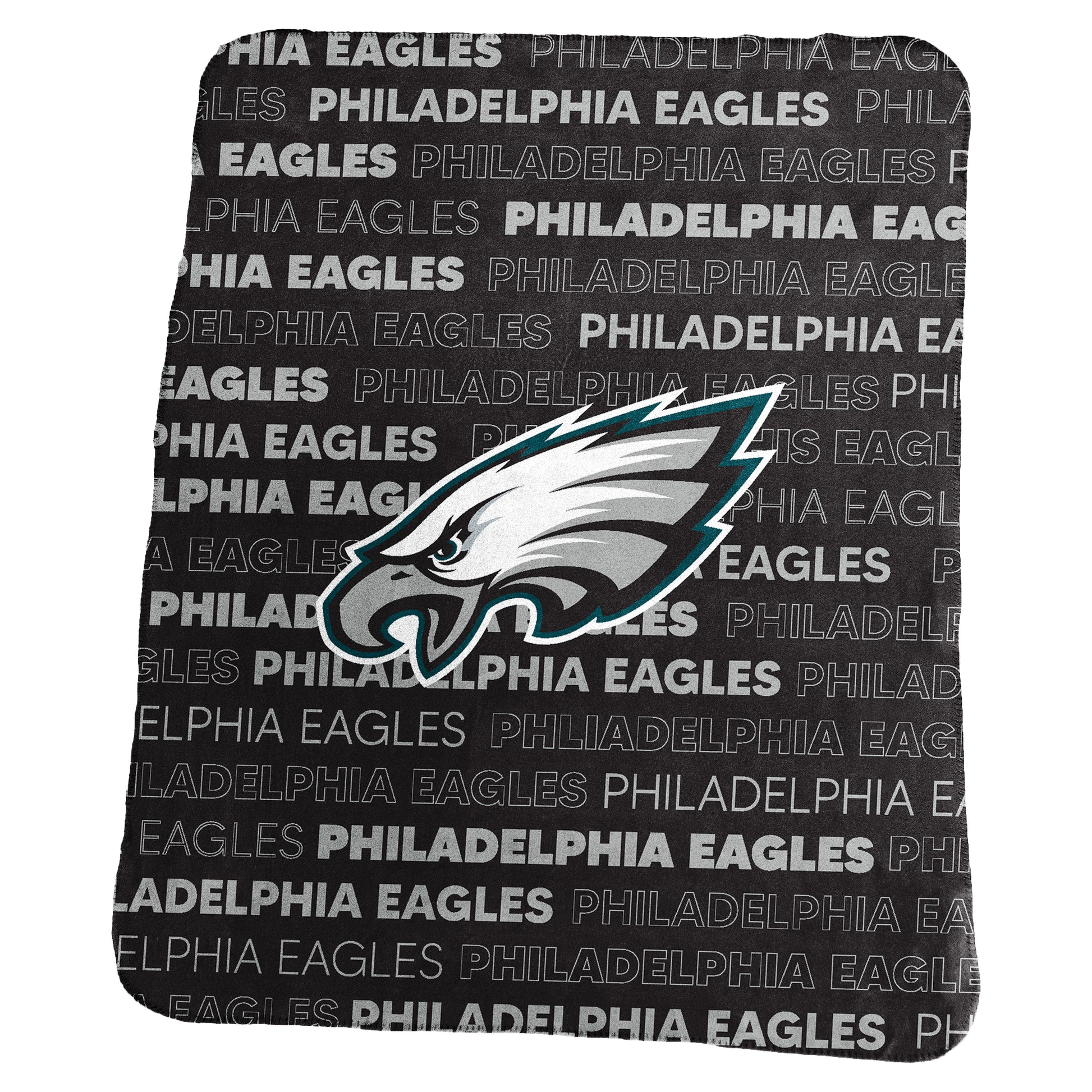 Philadelphia Eagles Black Classic Fleece Throw