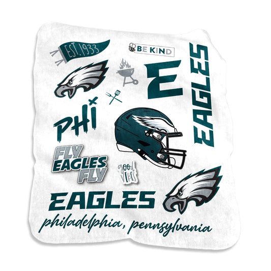 Philadelphia Eagles Native Raschel Throw