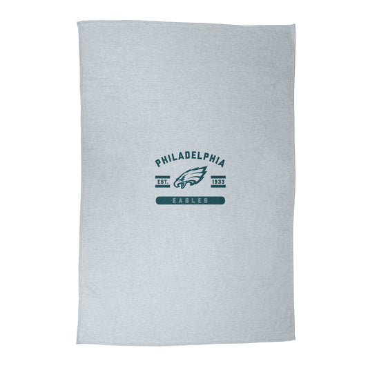 Philadelphia Eagles Athletic Gray Sublimated Sweatshirt Blanket