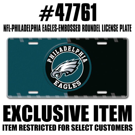 NFL - Philadelphia Eagles Embossed Roundel License Plate