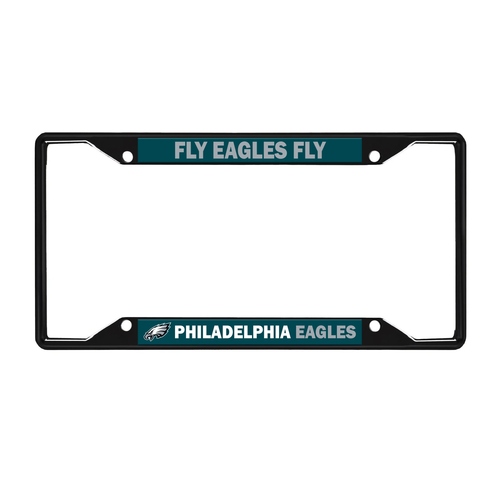 Philadelphia Eagles License Black Trinity Plate Frame