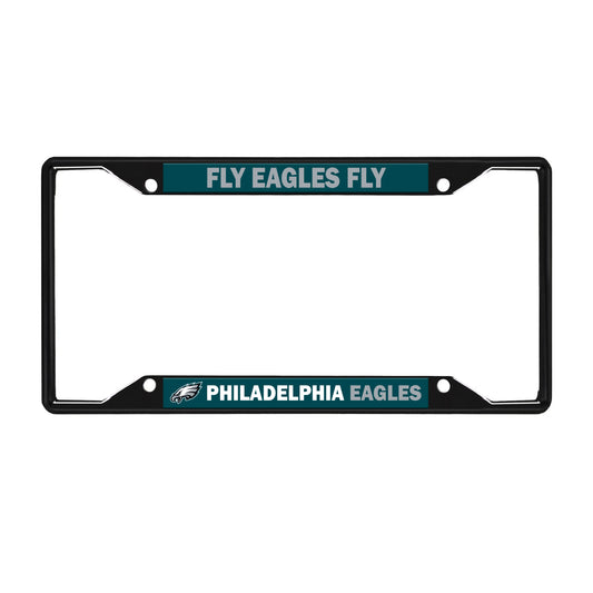 Philadelphia Eagles License Black Trinity Plate Frame