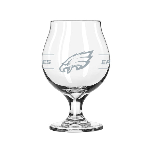Philadelphia Eagles 16oz Frost Stripe Belgium Beer Glass