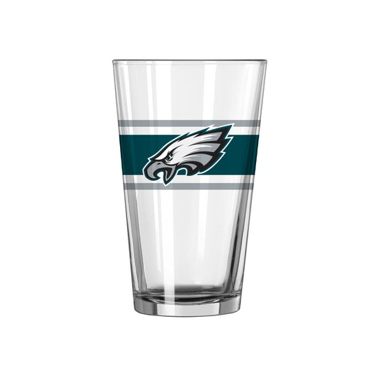 Philadelphia Eagles 16oz Stripe Pint Glass