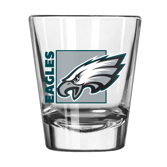 Philadelphia Eagles 2oz Block Shot Glass