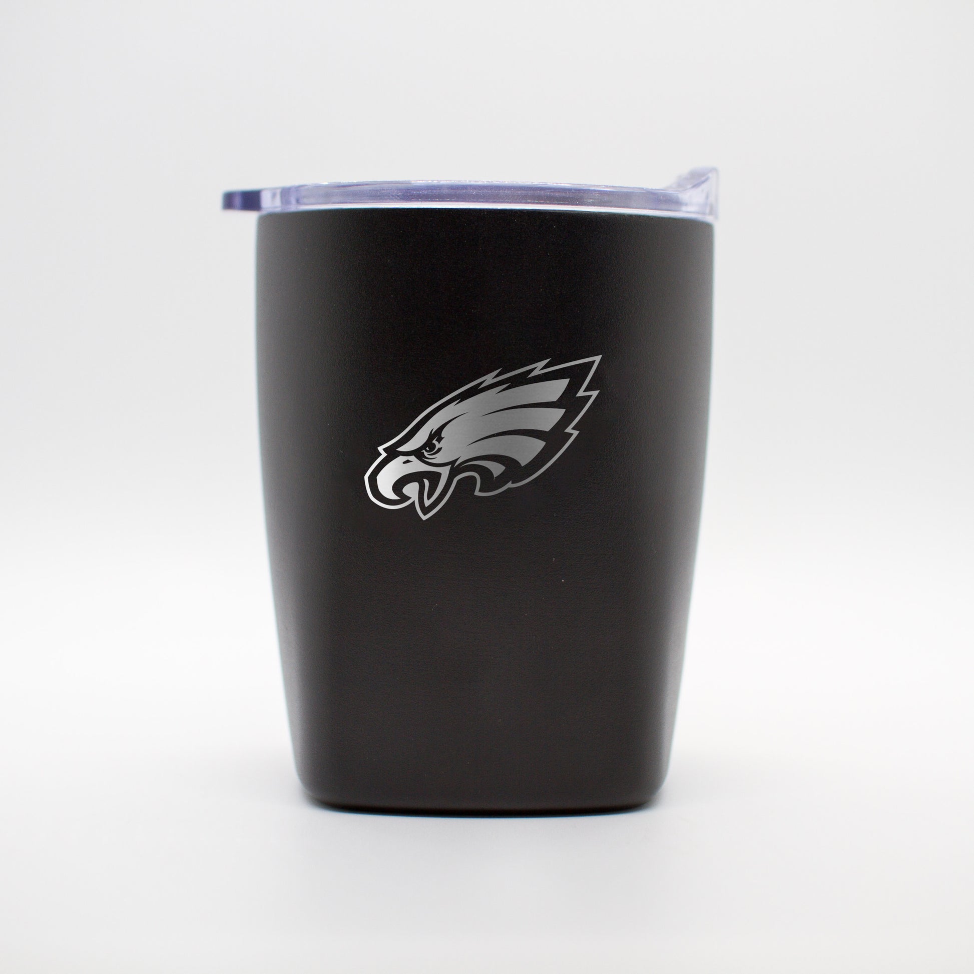 Philadelphia Eagles 10oz Etch Black Powder Coat Rocks Tumbler
