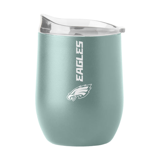 Philadelphia Eagles 16oz Vertical Powder Coat Curved Beverage