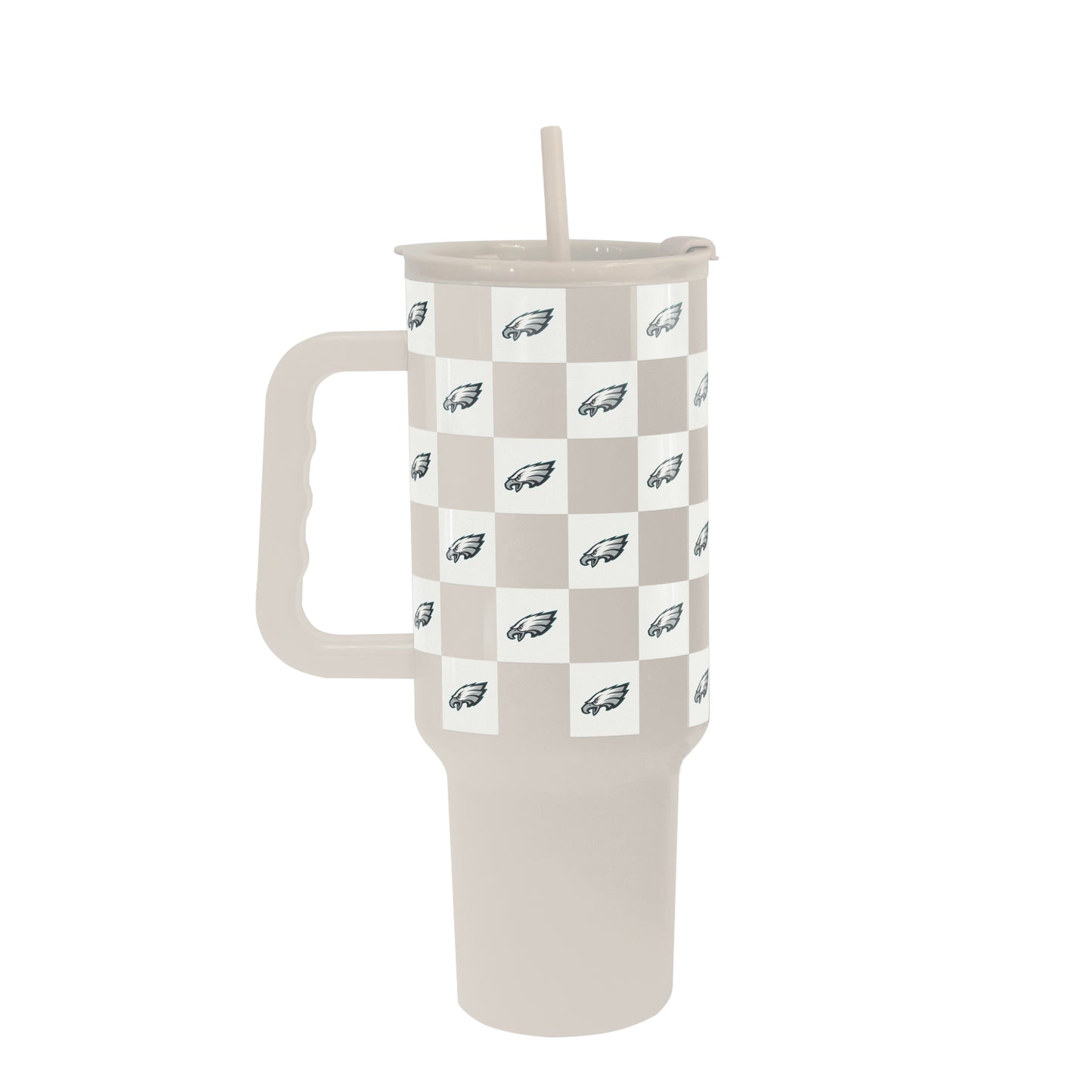 Philadelphia Eagles 40oz Neutral Checker Powder Coat Tumbler