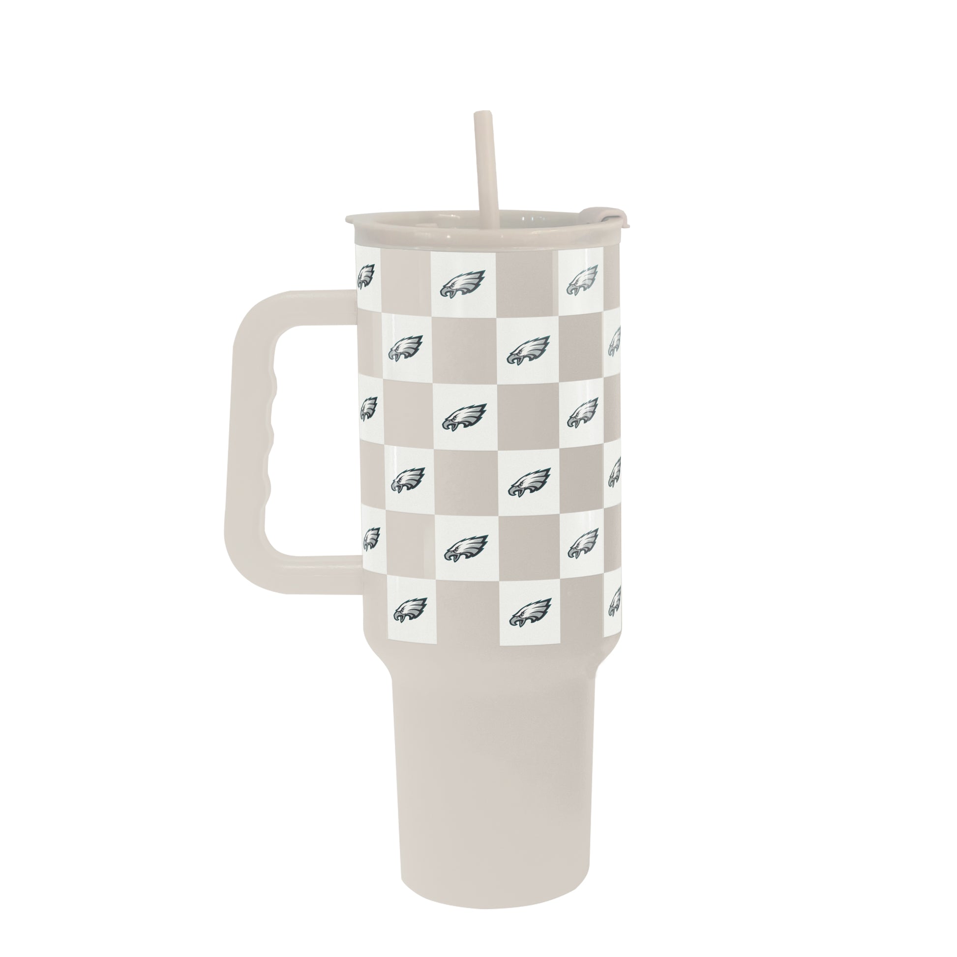 Philadelphia Eagles 40oz Neutral Checker Powder Coat Tumbler