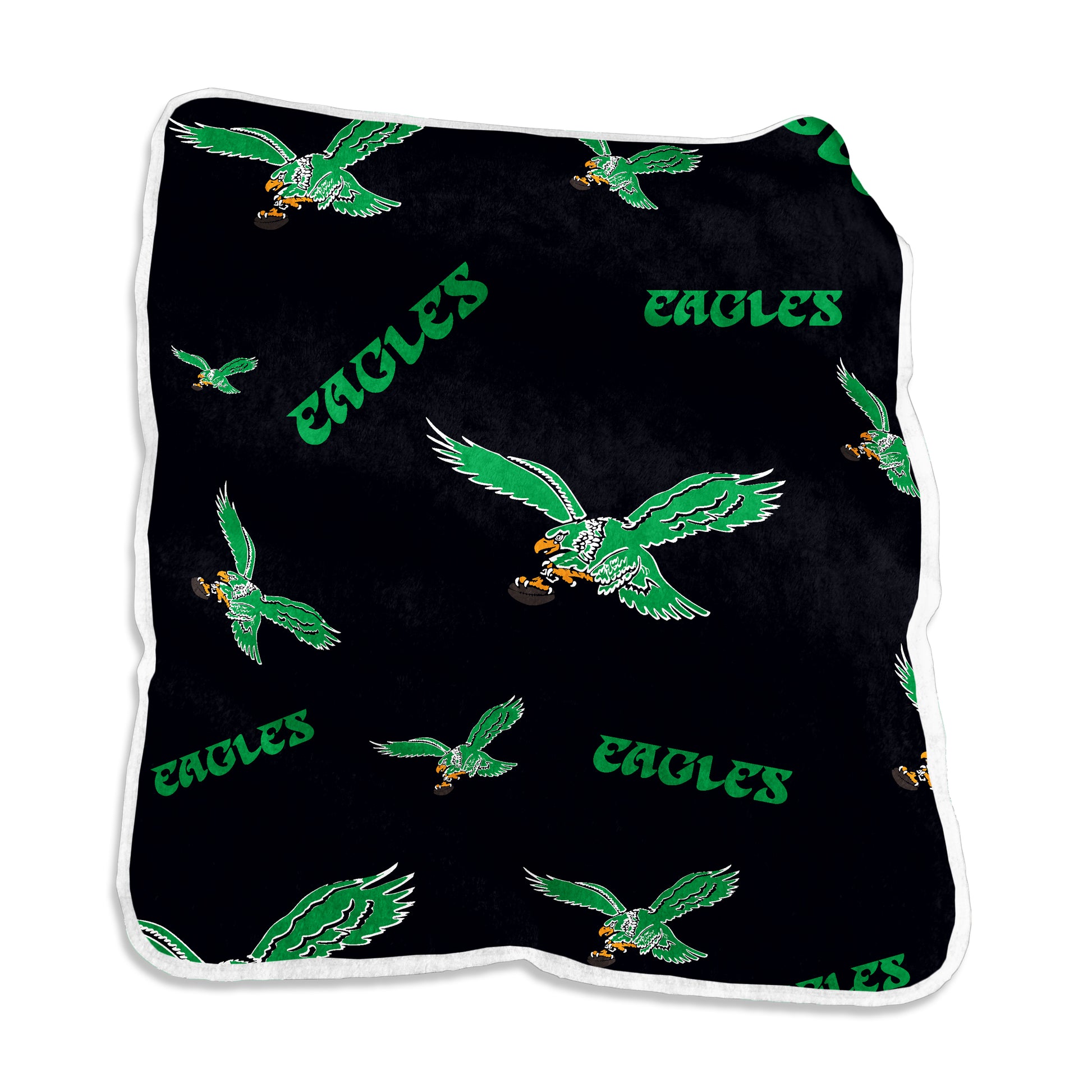 Philadelphia Eagles Vintage Raschel Overtime Throw