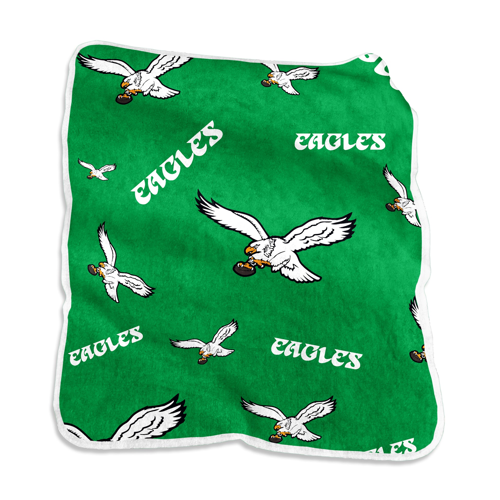 Philadelphia Eagles Vintage Raschel Black Overtime Throw