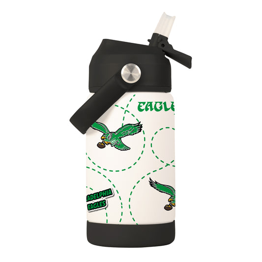 Philadelphia Eagles Vintage 12oz Mascot SS Kids Bottle