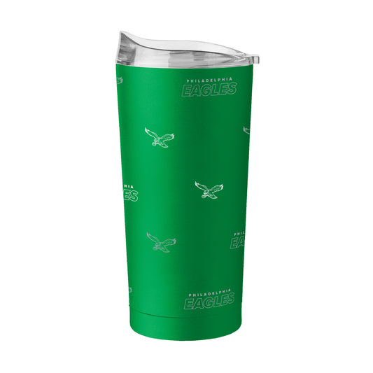 Philadelphia Eagles Vintage 20oz Step And Repeat Powder Coat Tumbler