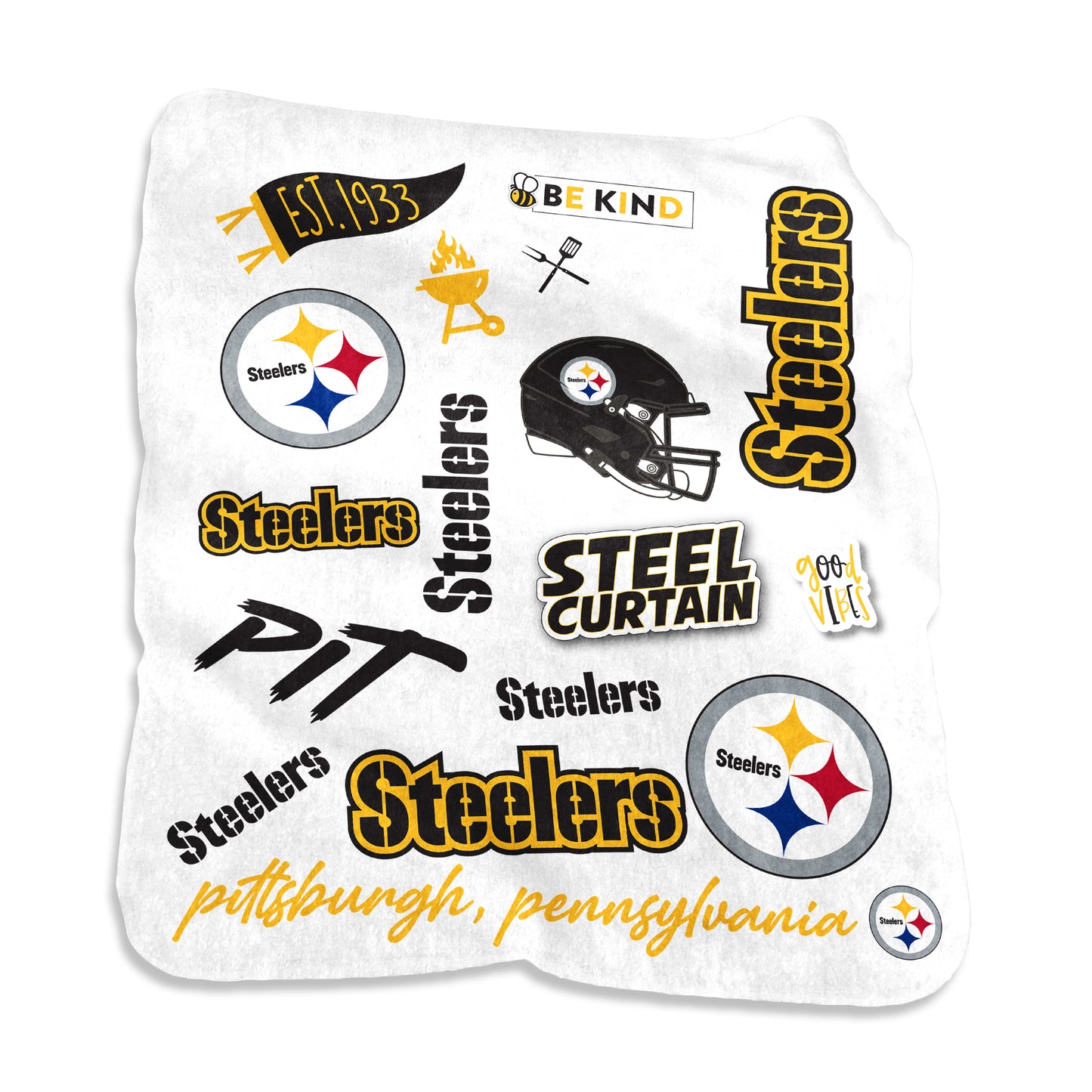 Pittsburgh Steelers Classic Native Fleece Throw