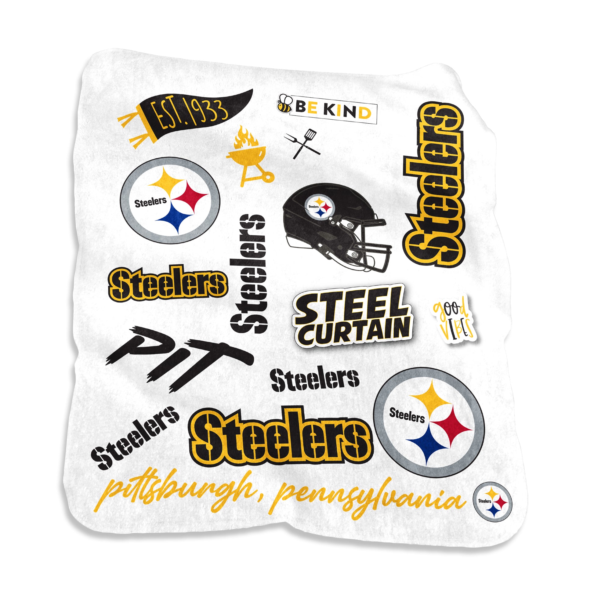 Pittsburgh Steelers Classic Native Fleece Throw