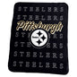 Pittsburgh Steelers Classic Repeating Team Name Fleece Throw