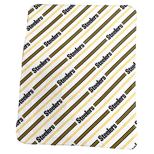 Pittsburgh Steelers Classic Vertical Stripe Fleece Throw