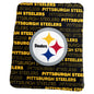 Pittsburgh Steelers Black Classic Fleece Throw
