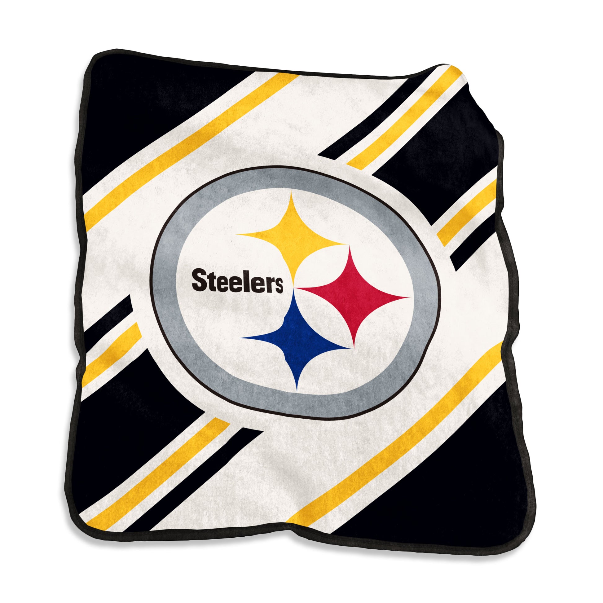 Pittsburgh Steelers Raschel Stripe Throw