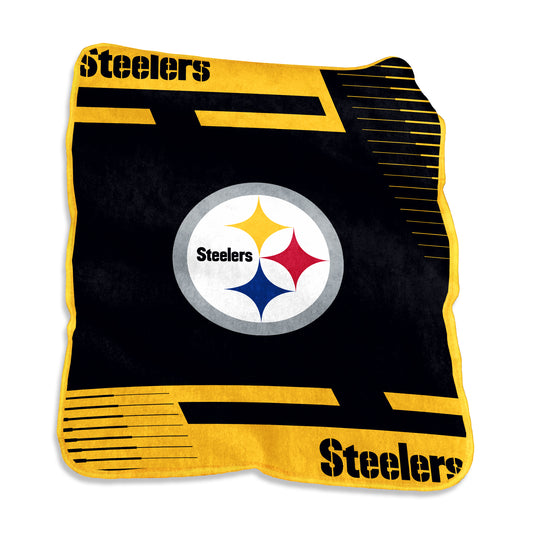 Pittsburgh Steelers Raschel Double Stripe Throw
