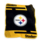 Pittsburgh Steelers Raschel Double Stripe Throw