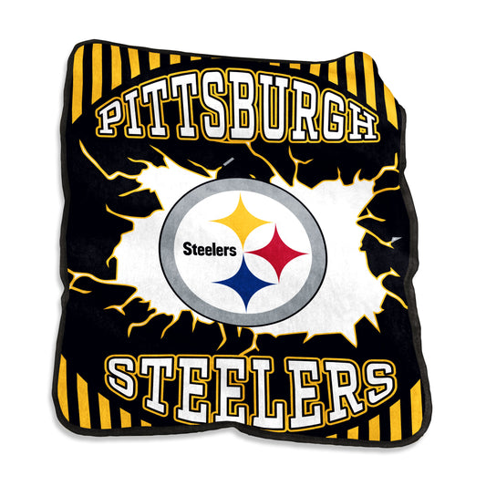 Pittsburgh Steelers Lightning Raschel Throw