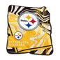 Pittsburgh Steelers Swirl Raschel Throw