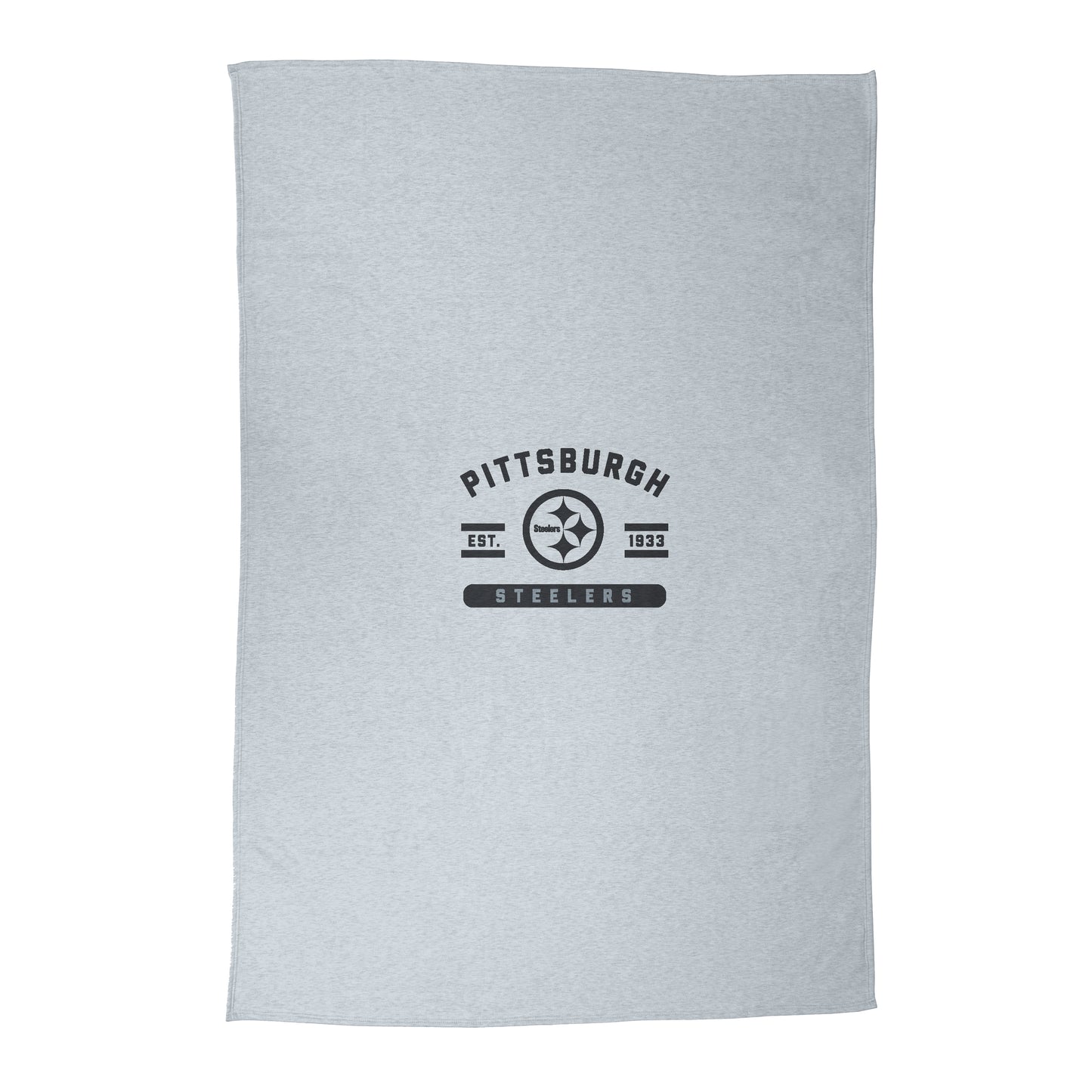 Pittsburgh Steelers Athletic Gray Sublimated Sweatshirt Blanket