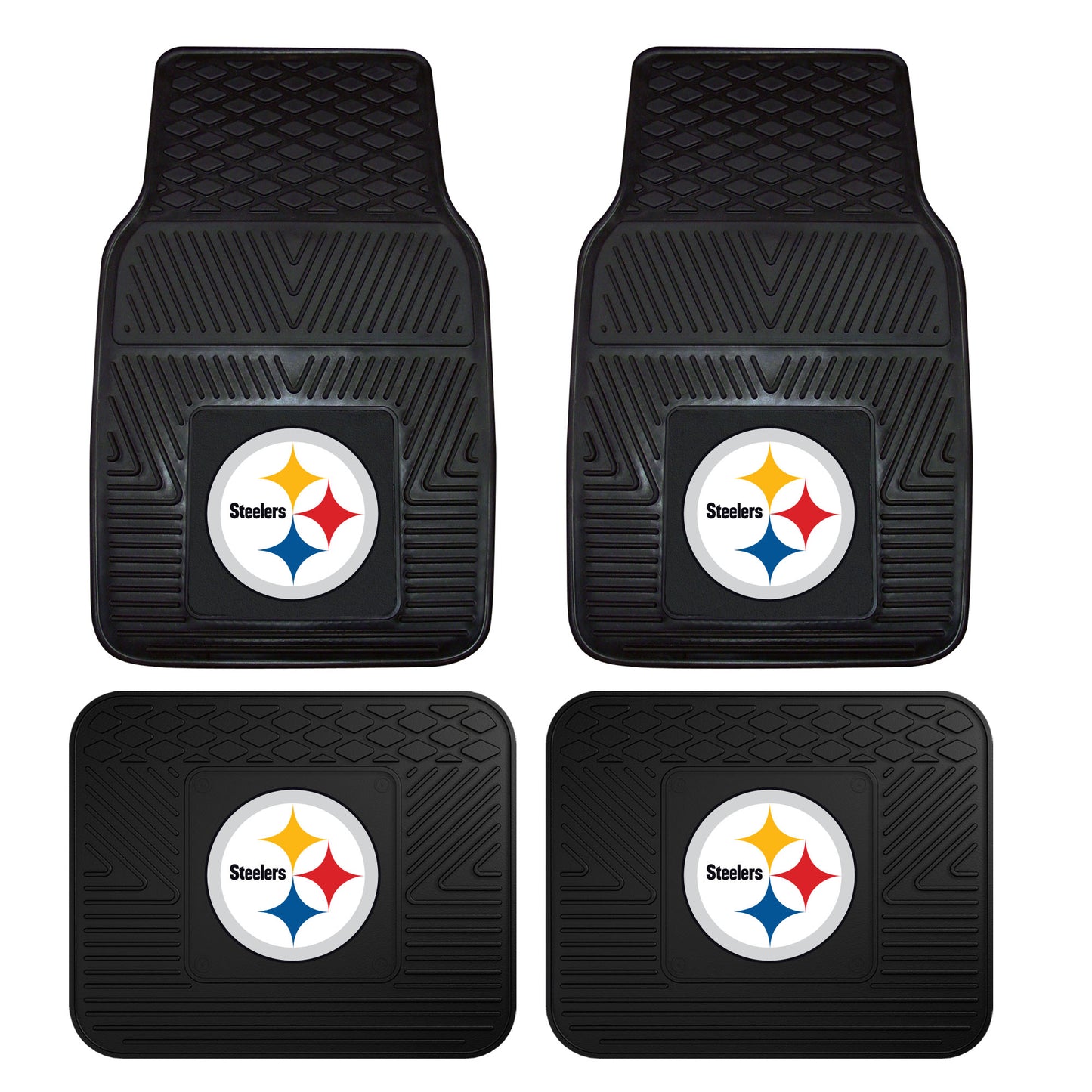 NFL - Pittsburgh Steelers 4-pc Vinyl Car Mat Set
