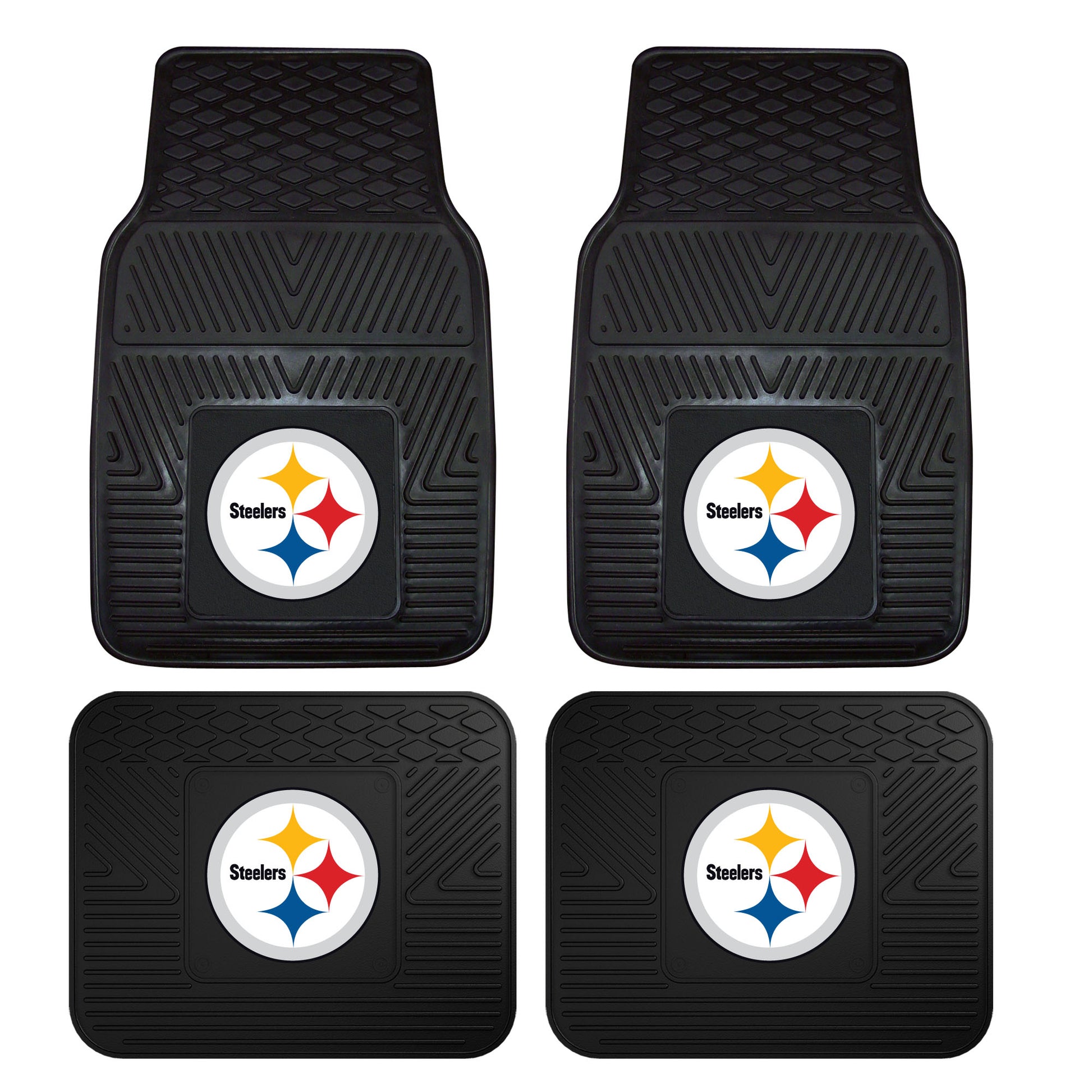 NFL - Pittsburgh Steelers 4-pc Vinyl Car Mat Set