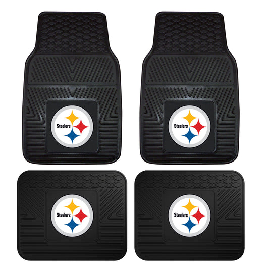 NFL - Pittsburgh Steelers 4-pc Vinyl Car Mat Set