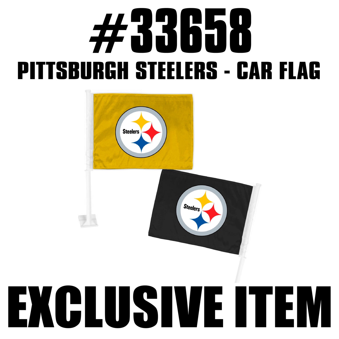NFL - Pittsburgh Steelers Car Flag