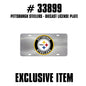 TRINITY NFL - Pittsburgh Steelers Chrome Diecast License Plate