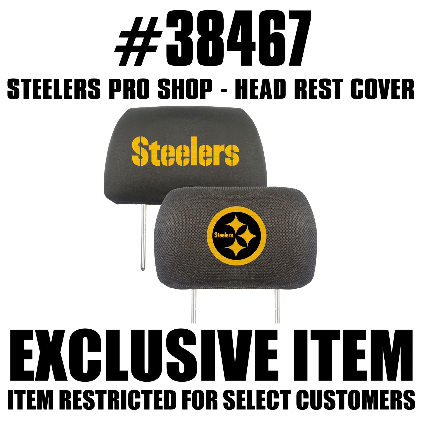 NFL - Pittsburgh Steelers Head Rest Cover
