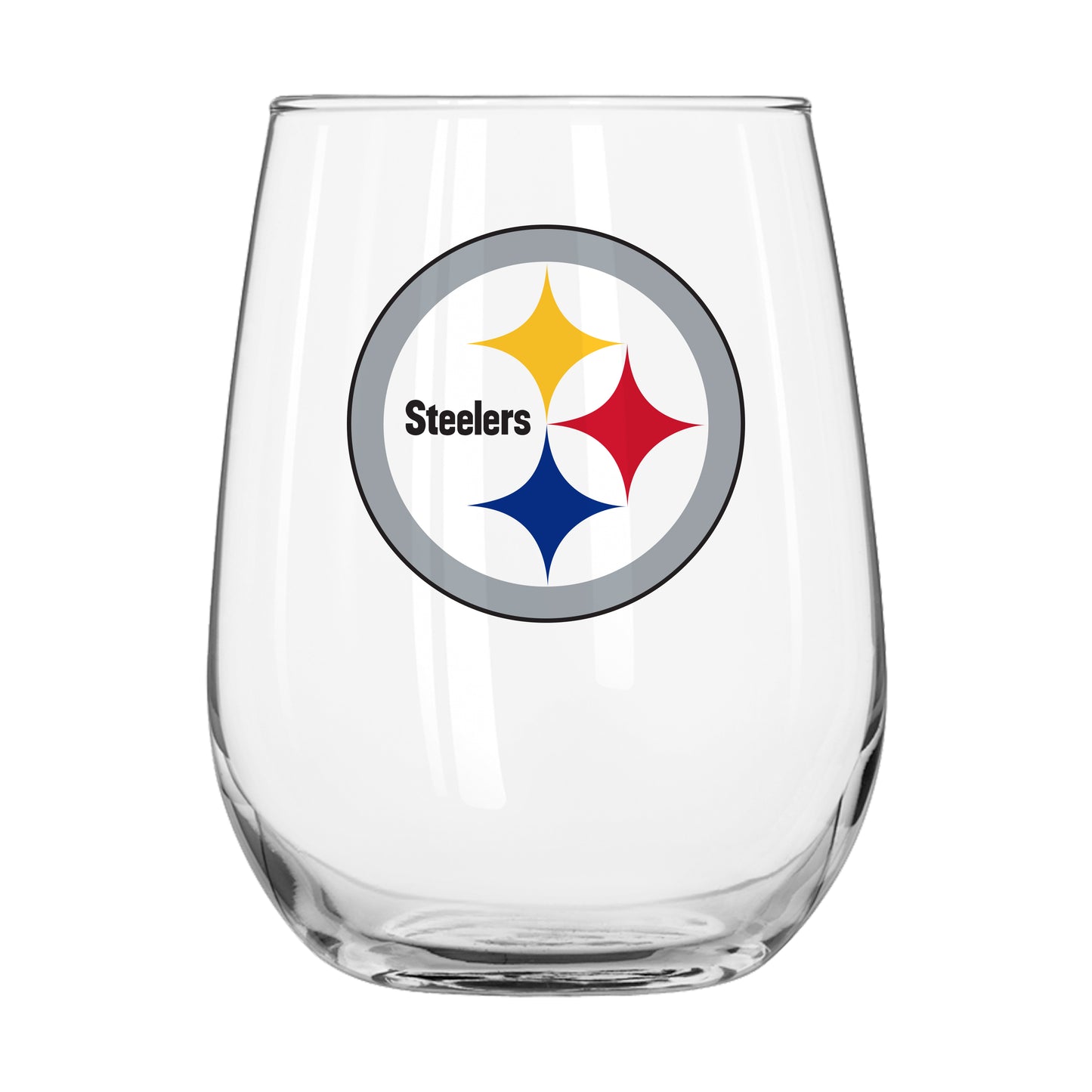 Pittsburgh Steelers 16oz Satin Etch Glass Curved Beverage