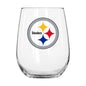 Pittsburgh Steelers 16oz Satin Etch Glass Curved Beverage